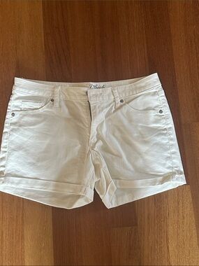 Universal Thread White Cuffed Denim Shorts
